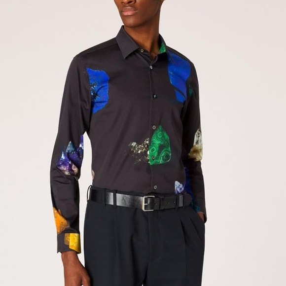 New! Paul Smith precious stones slim fit Shirt nwot 2324 - Picture 1 of 12